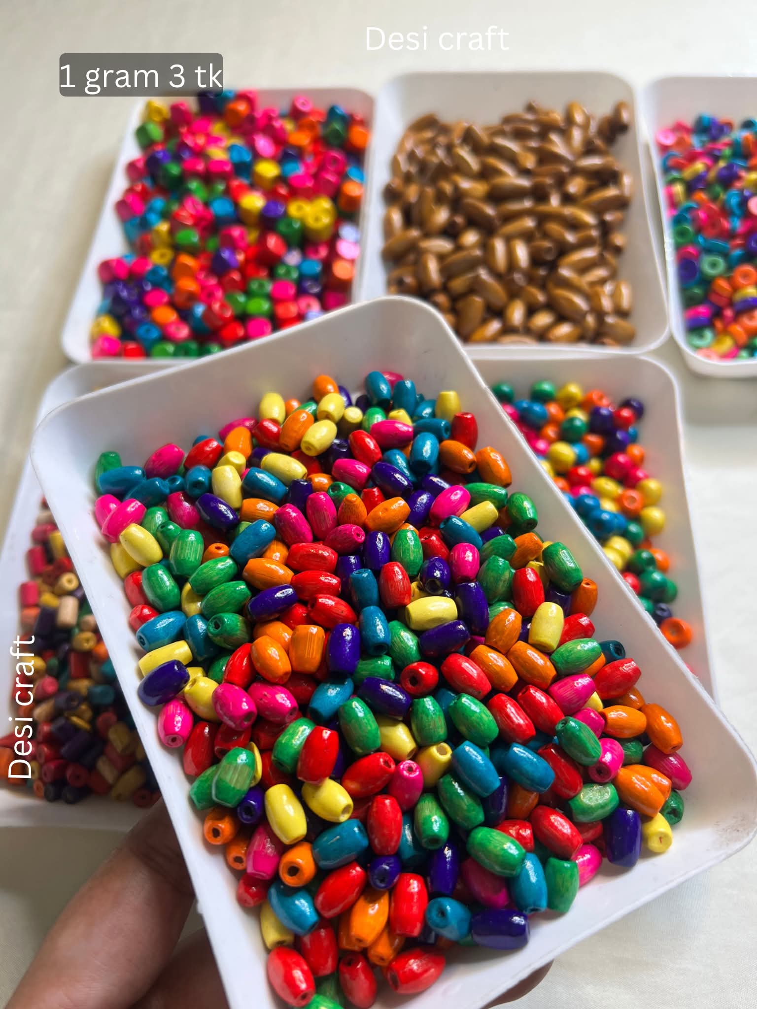 Wooden beads rice