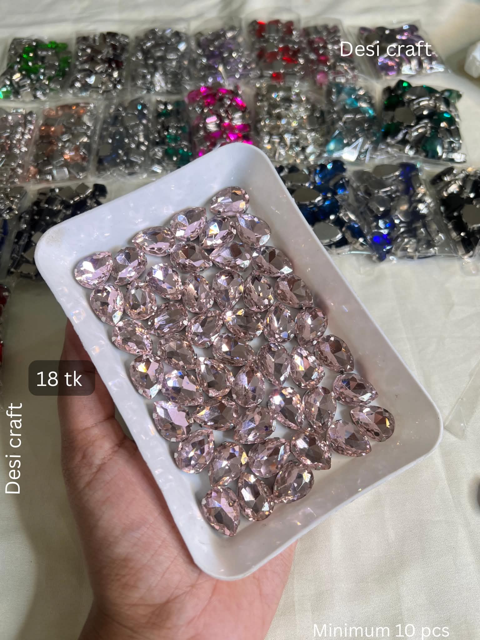 Drop  big pink  1 pcs 18 tk