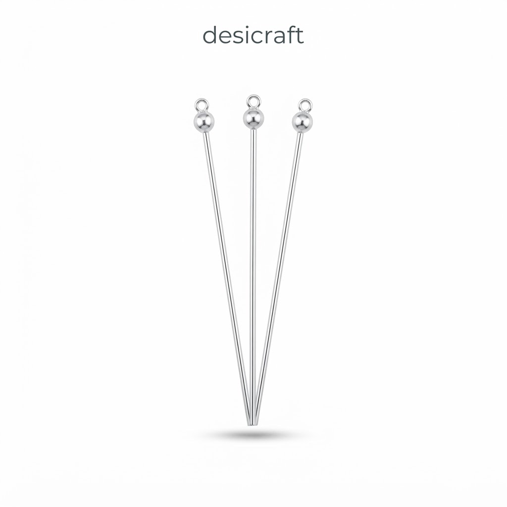 Hair pin silver