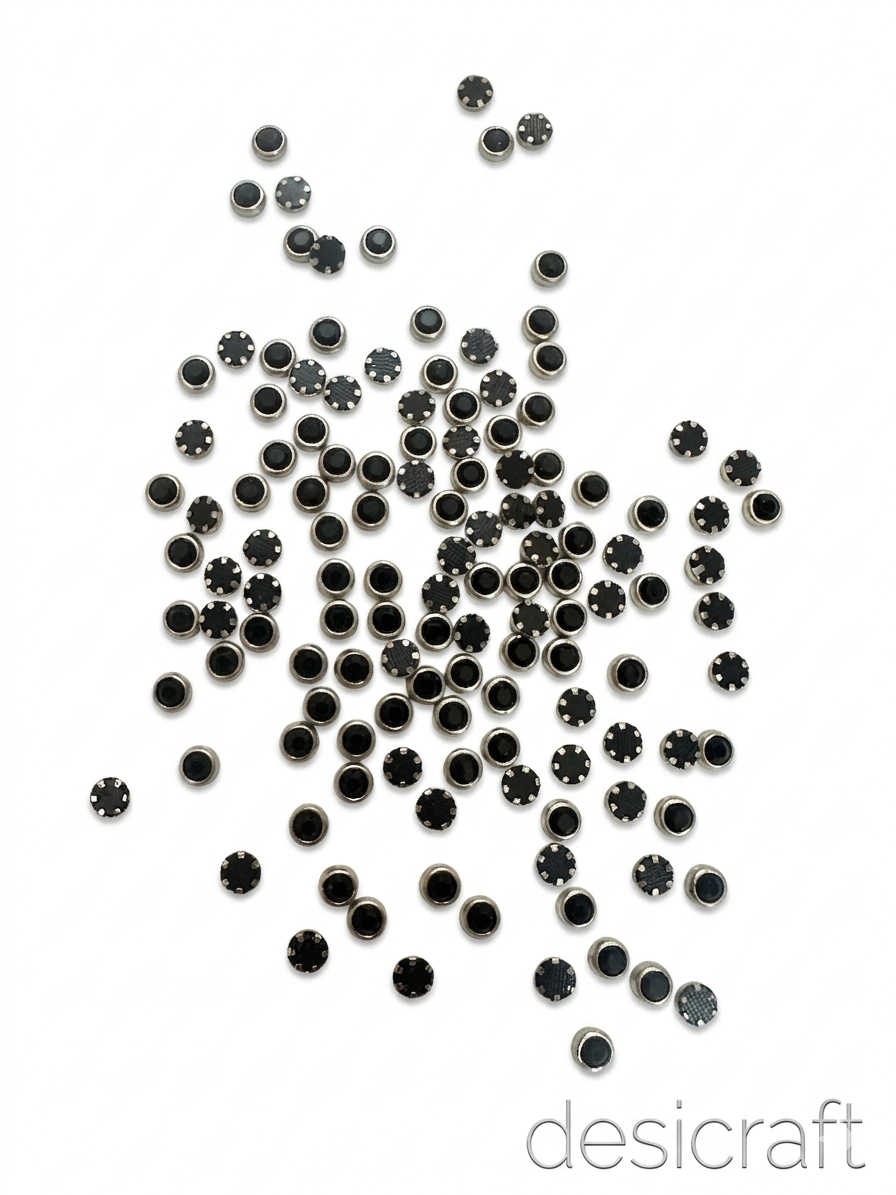 Round black