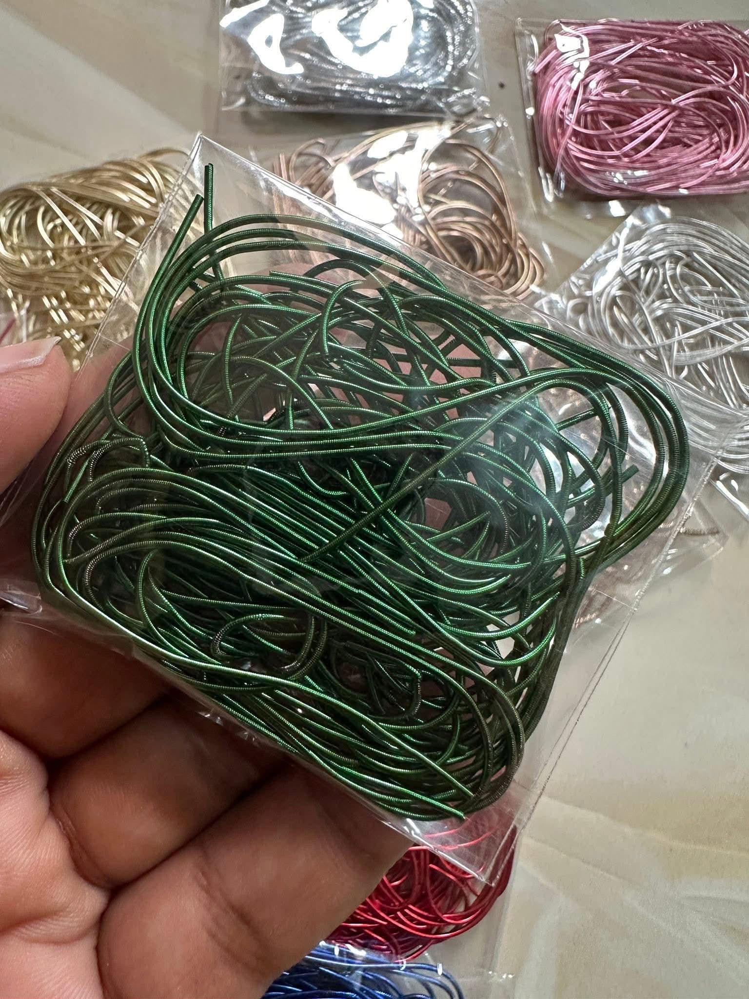 Green zardosi