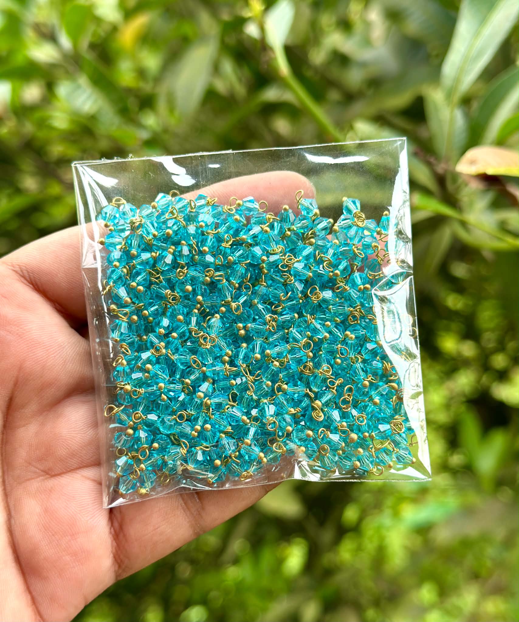 Sky blue gajra