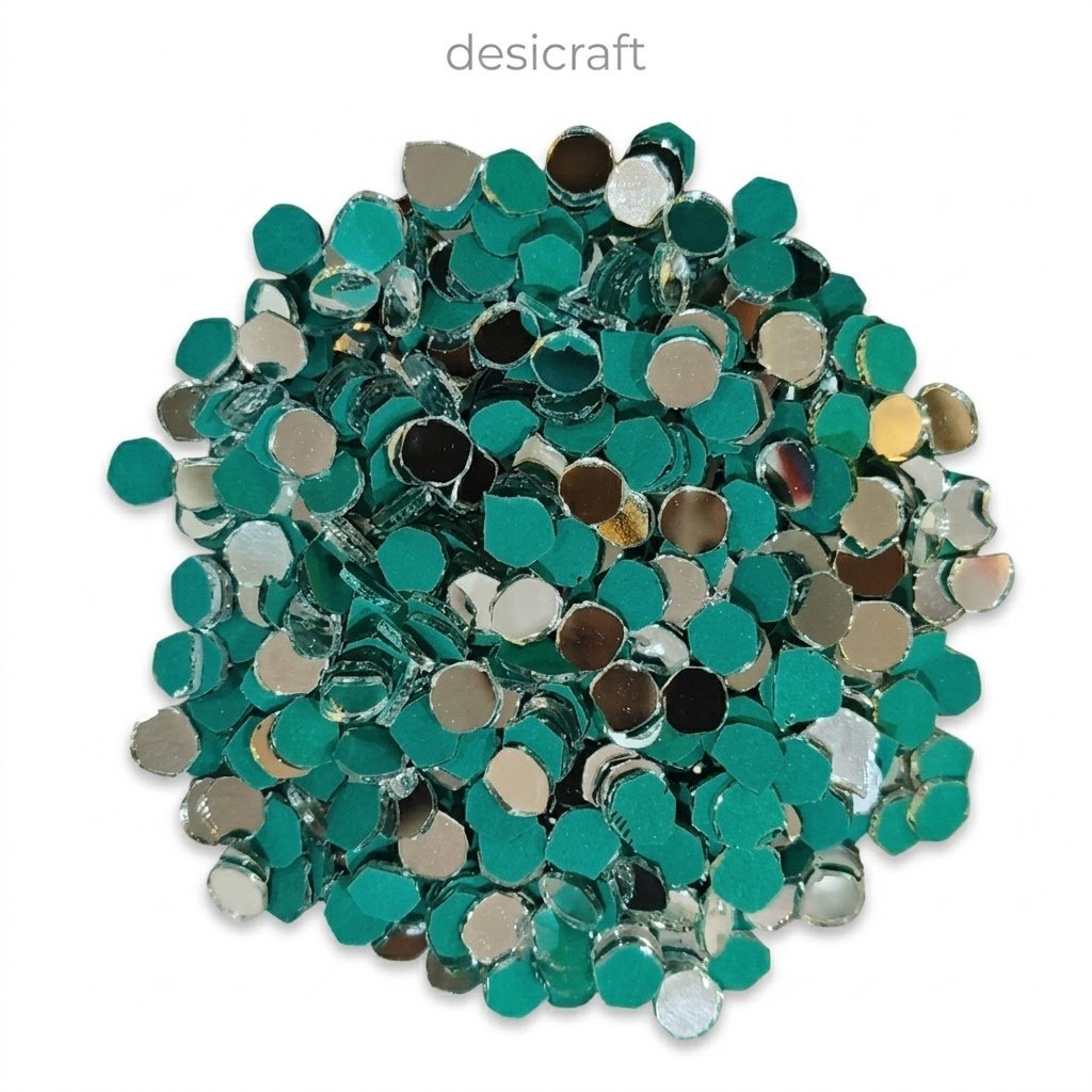 Round small mirror