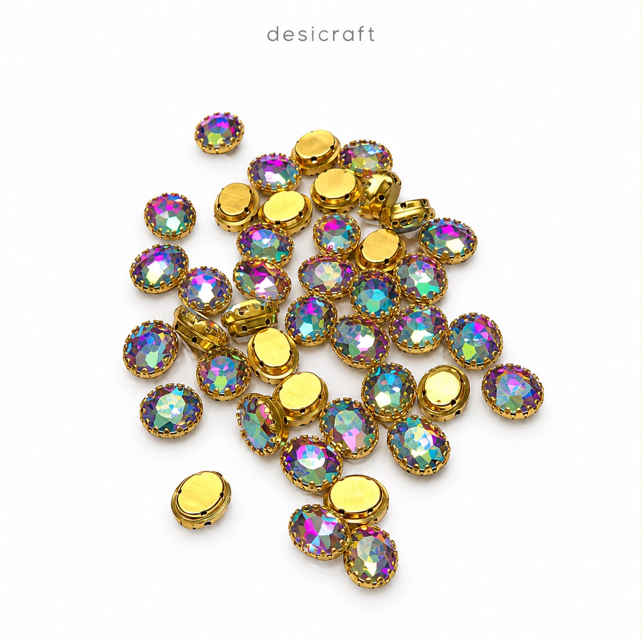 Oval Shape Stone-Multi Shine