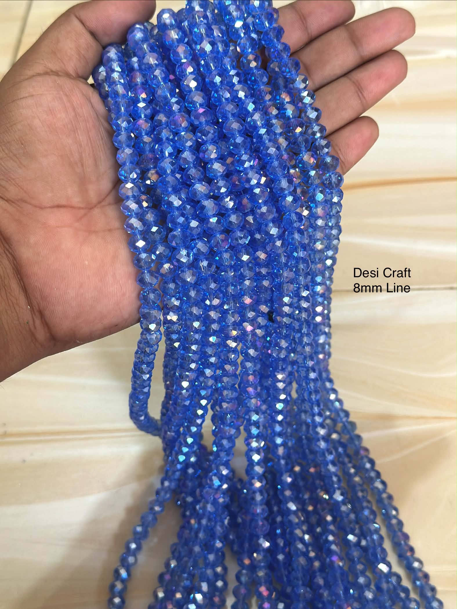 8 mm Crystal blue