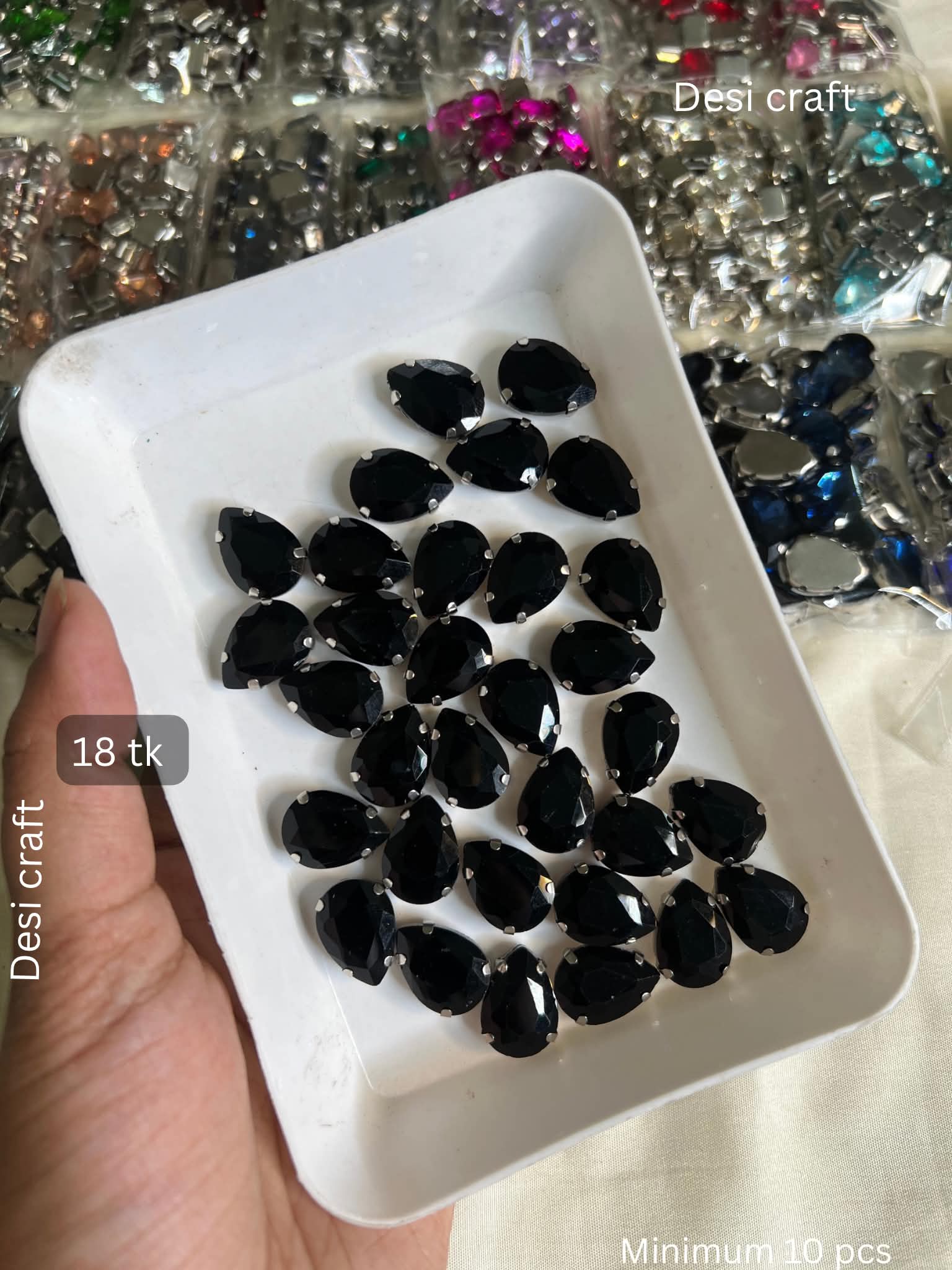 Drop  big Black 1 pcs 18 tk