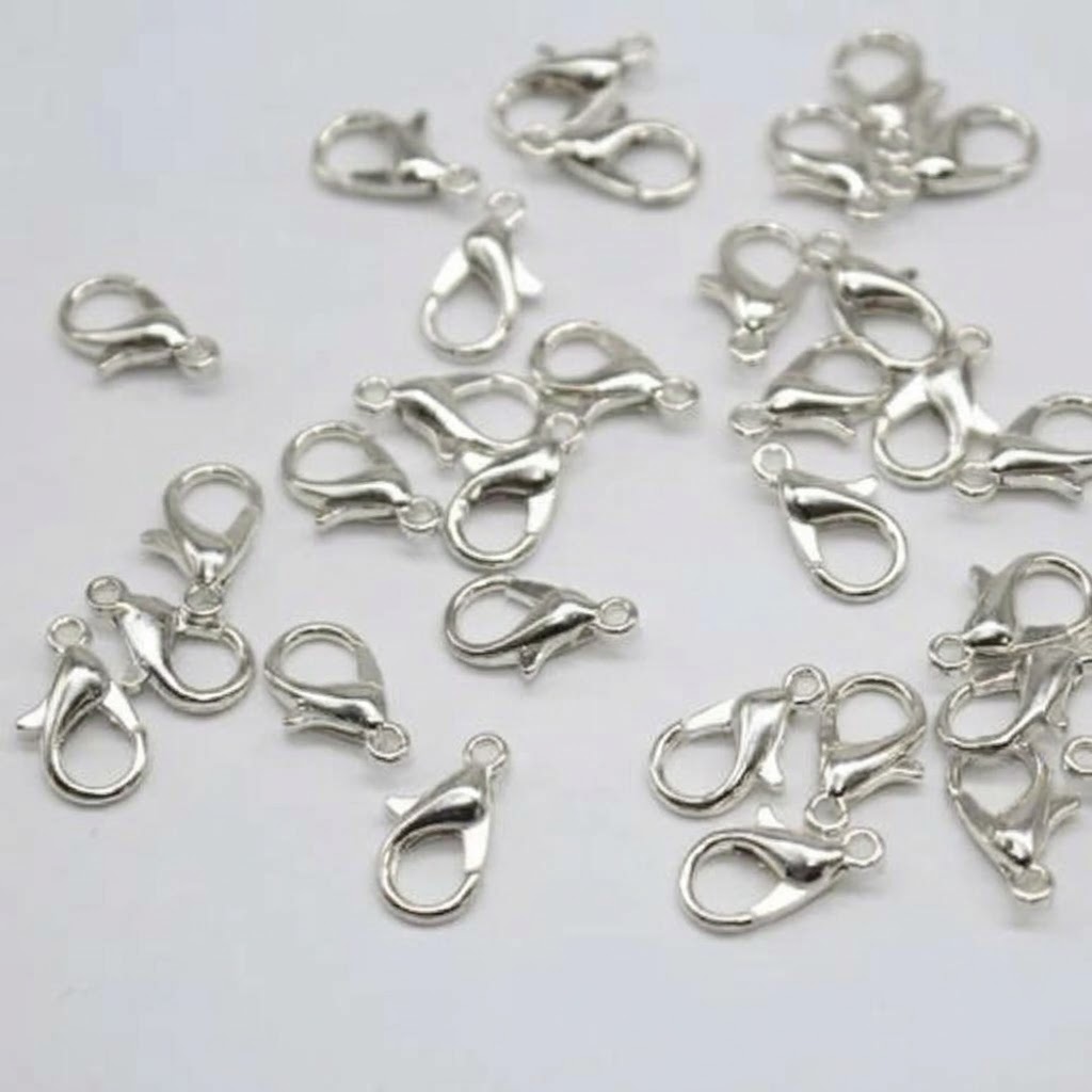 Hook silver small 10 pcs