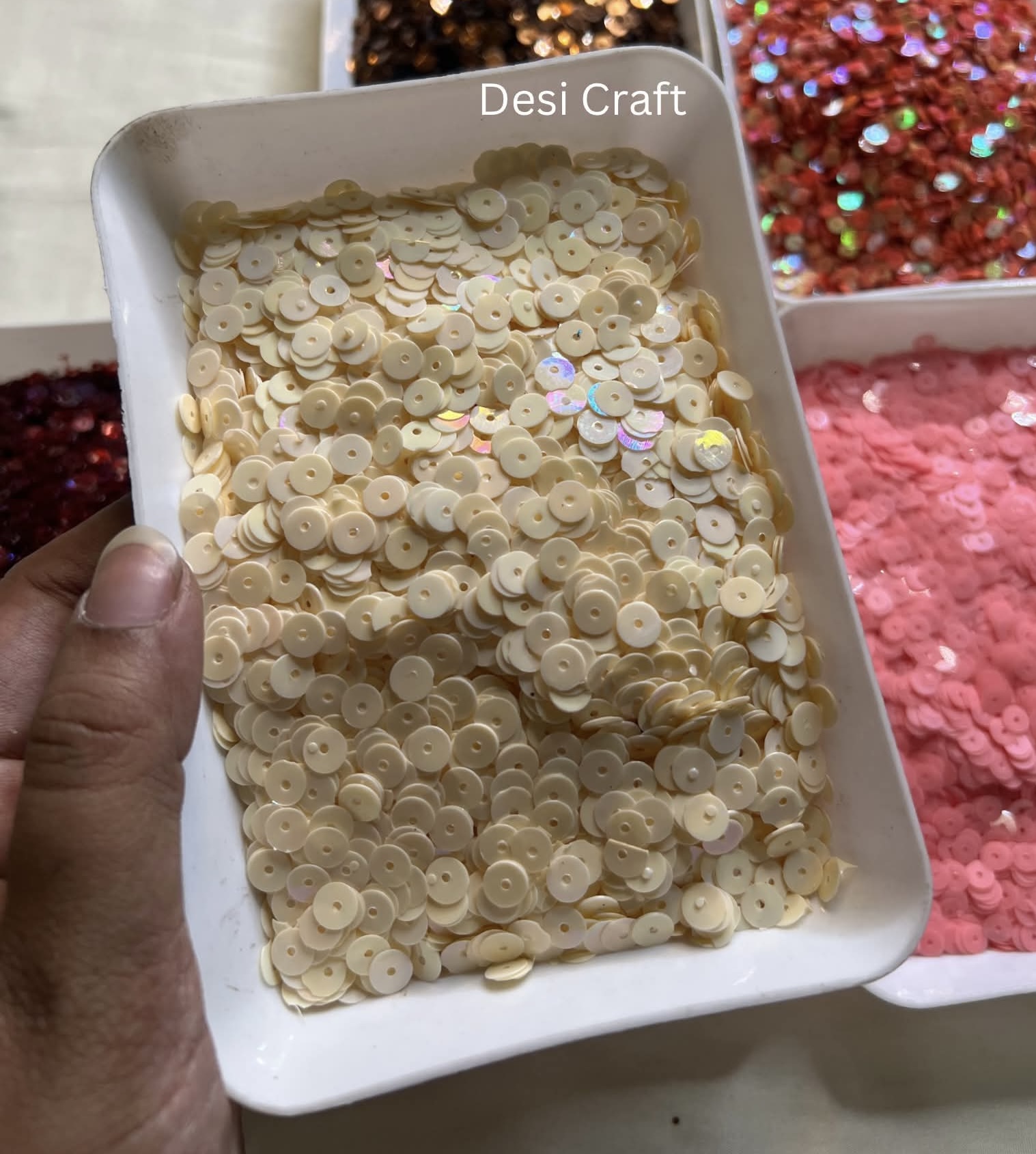 Chumki cream color