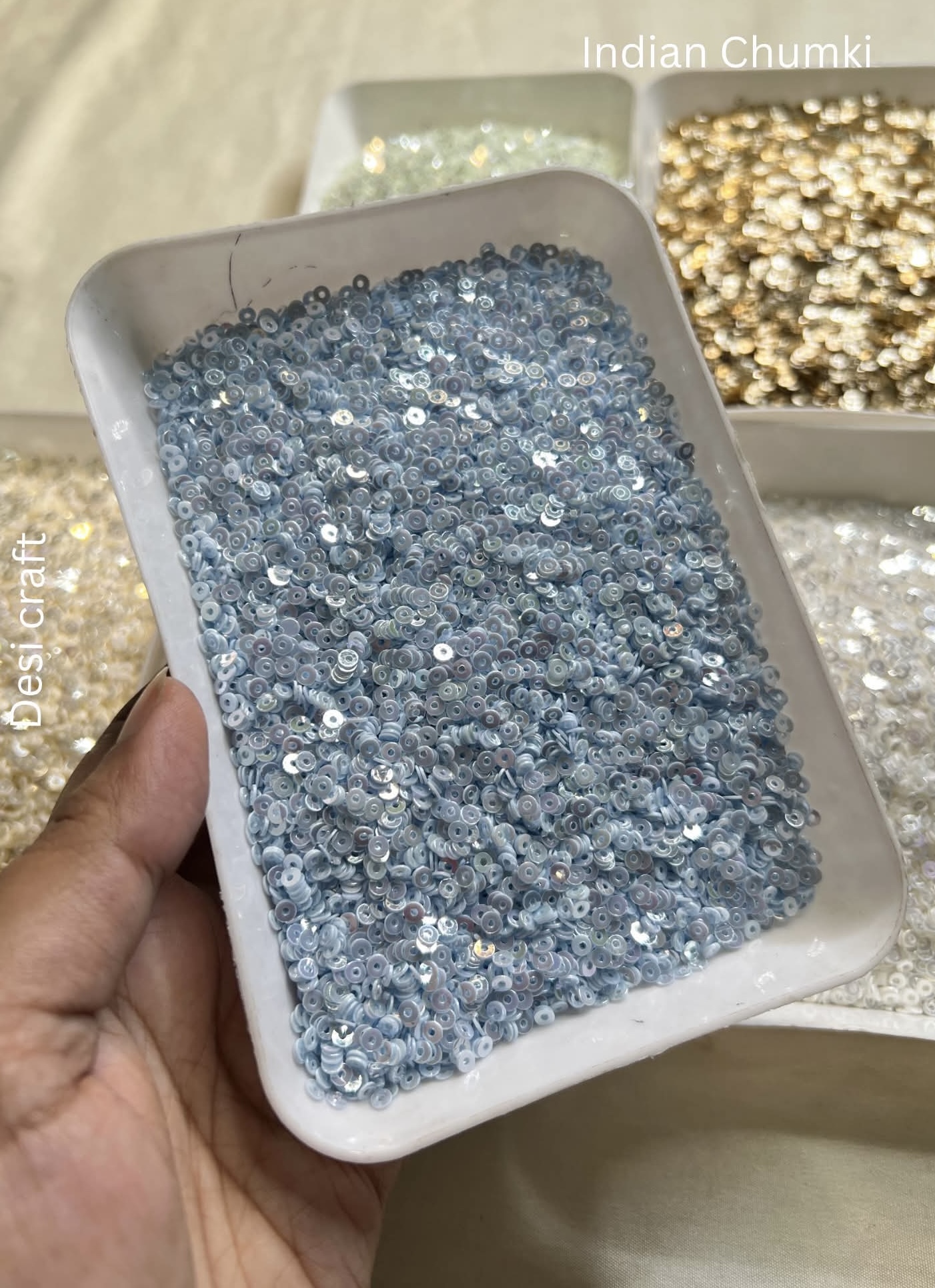 Indian chumki blue
