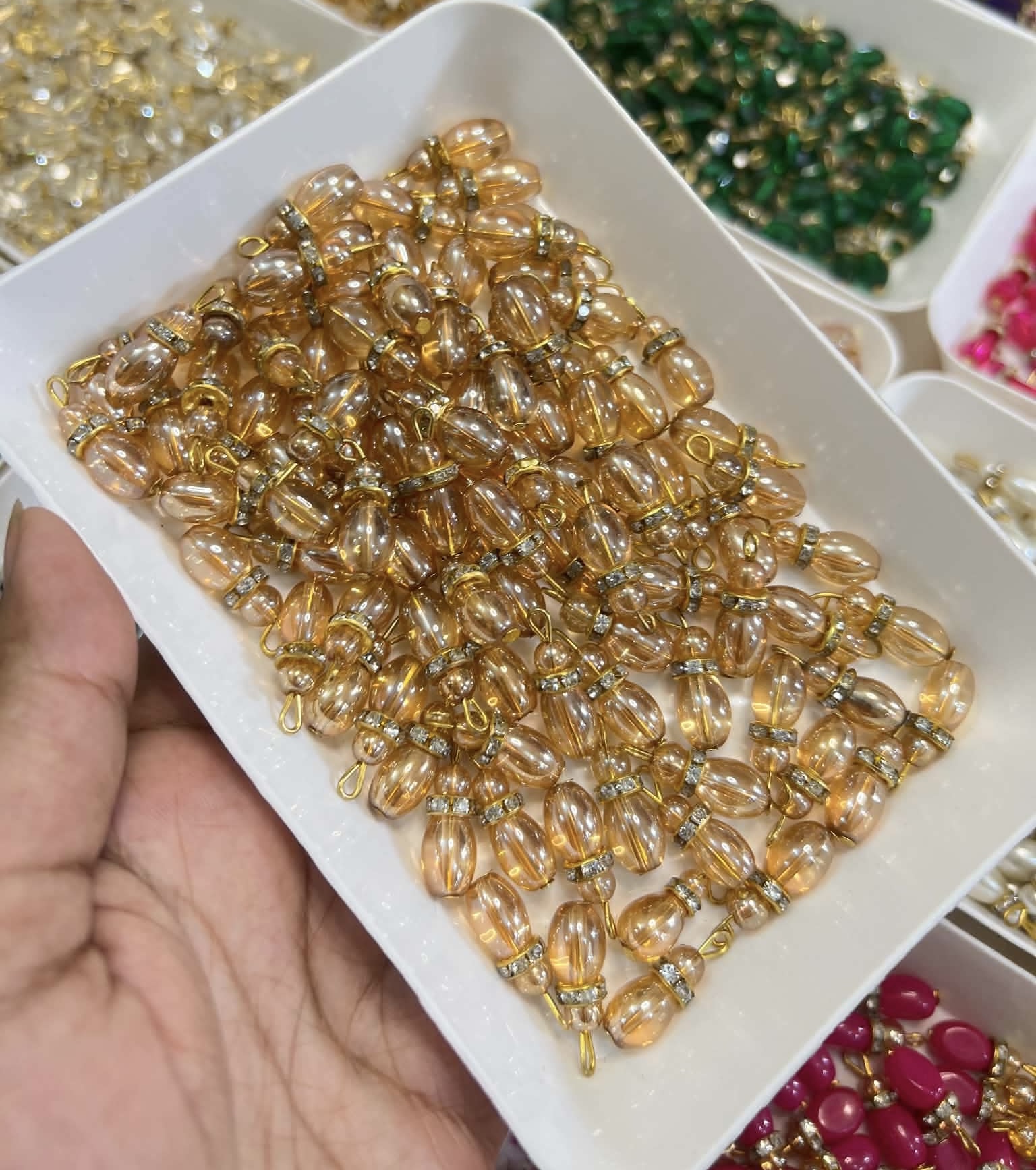 Crystal Tarsel Golden 10 pcs