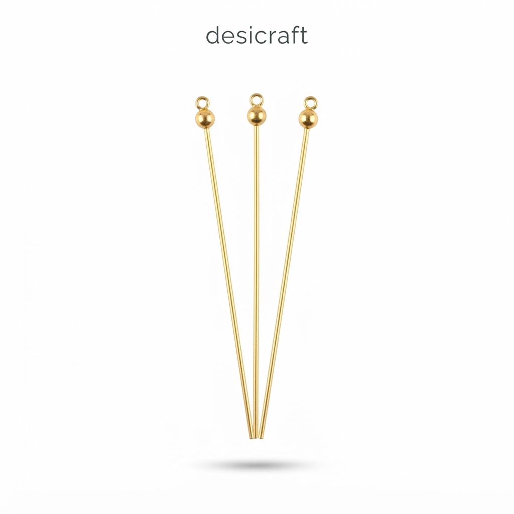 Hair pin golden