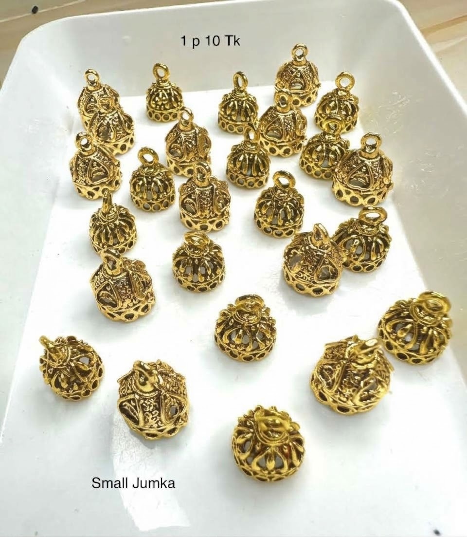 Small jumka golden 2 PCs