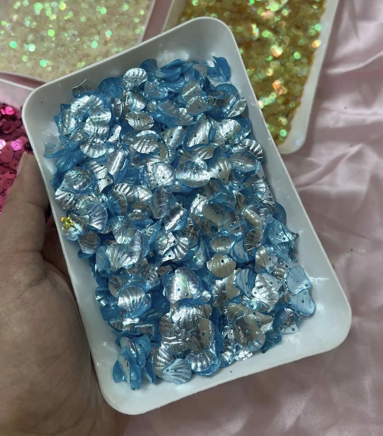 Shell chumki sky blue