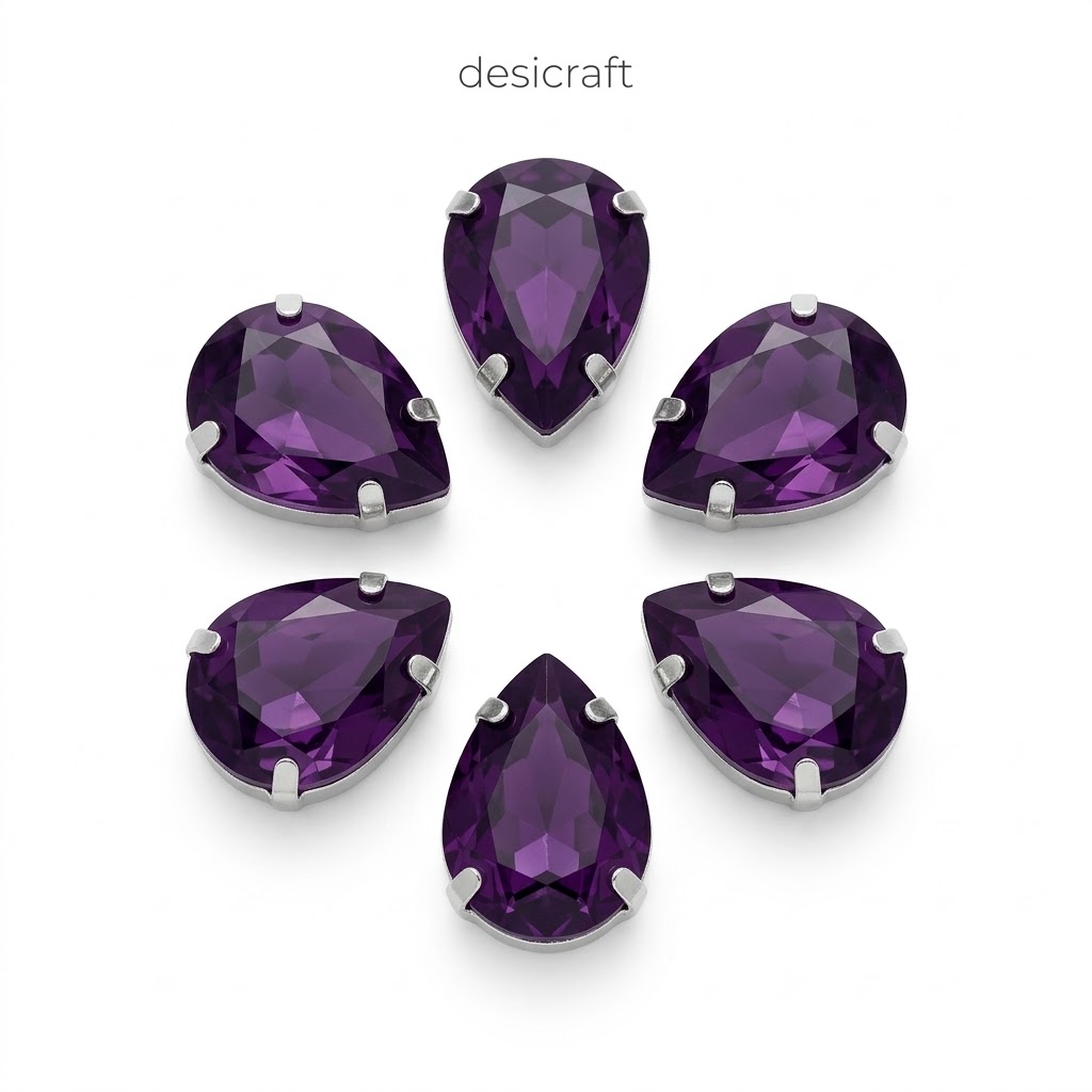 Drop  big purple  1 pcs 18 tk
